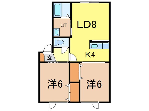 CALME821の物件間取画像